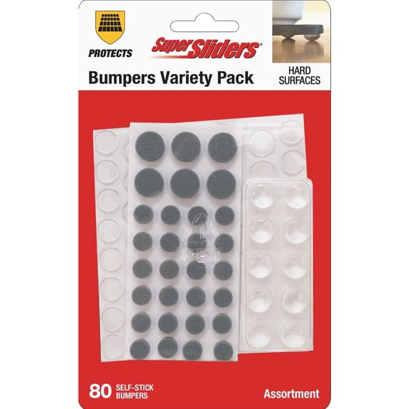 Super sliders Self Adhesive Furniture/Wall Bumper - Single Pack