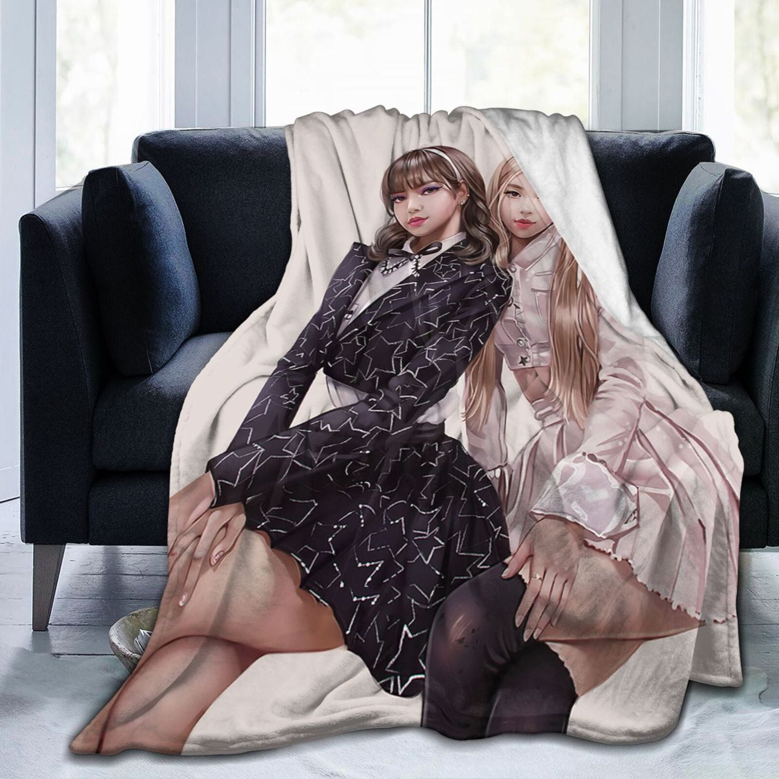 Jim-in J-Hope Blanket Super Soft Blanket, Light Plush Bed Blanket