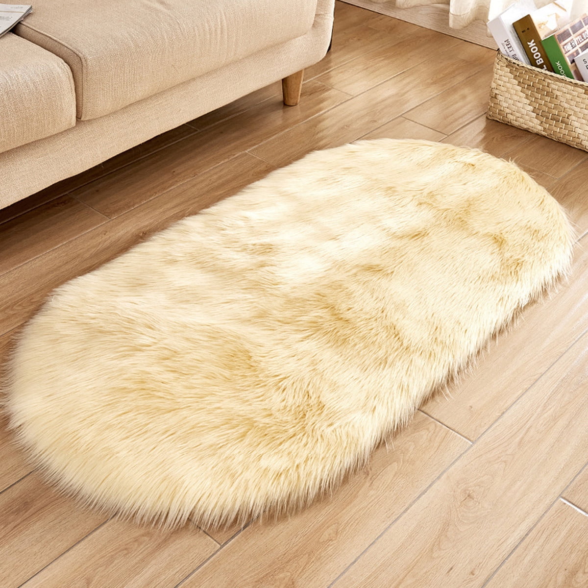 Super soft furry bedroom rug Children's room rug modern furry area rug