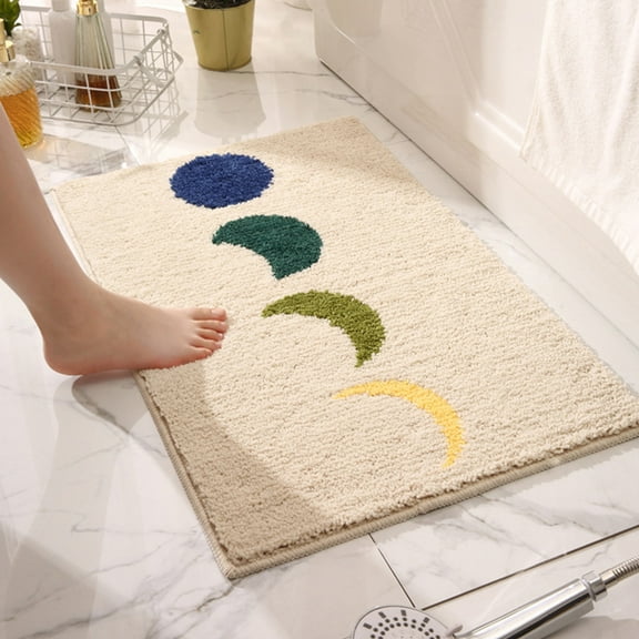 Super thick and soft plush fabric, with anti-slip backing,Bathroom Rugs Mat ,Extra Soft Non Slip Absorbent Water Microfiber Bath Rugs