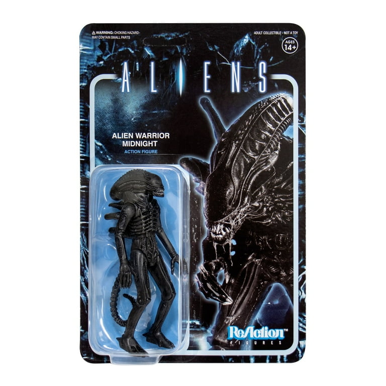 Super 7 Aliens Alien Warrior Midnight (Black) - ReAction Figure Super 7 Aliens Alien Warrior Midnight (Black) - ReAction Figure