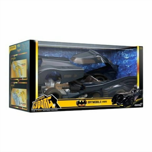 Super7 Batman Super Cyborg Full Color 1989 Batmobile Figure Toy New with Tag