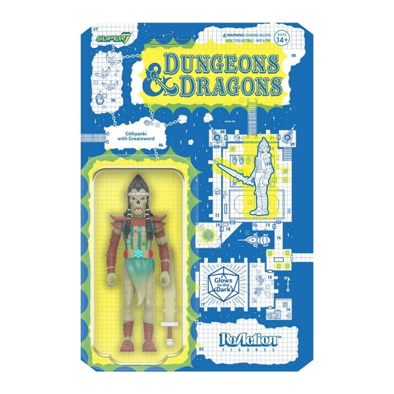 Super7 Dungeons and Dragons Githyanki Glow ReAction Figure 3.75 Inch