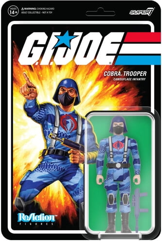 G.I.Joe ReAction Super7 - Cobra Trooper Version Y-Back Tan Skin, Figurine Neuve