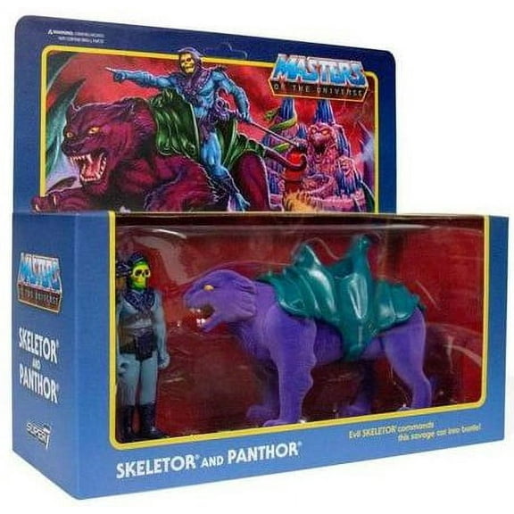 Super7 Masters of the Universe Skeletor & Panthor Action Figures, 375", 2 Pack