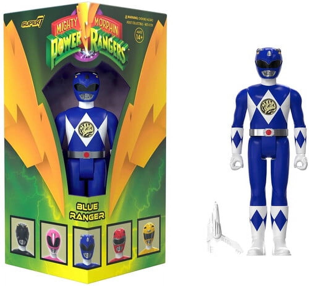 Super7 - Mighty Morphin Power Rangers - Reaction Sdcc 2023 - Blue ...