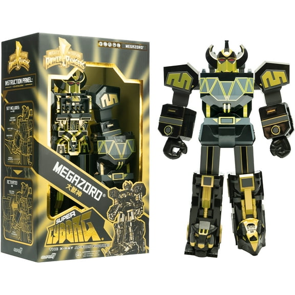 Super7 - Mighty Morphin Power Rangers Super Cyborg - Megazord Black / Gold