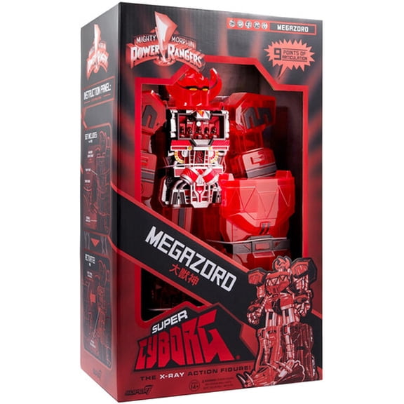 Super7 - Mighty Morphin Power Rangers - Super Cyborg - Megazord (Red Clear), Super7, Gifts