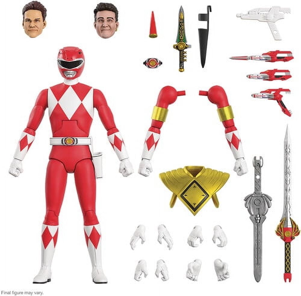 Super7 Mighty Morphin Power Rangers ULTIMATES! Ages 14+ Action Figure, 7-Inch, Multicolor
