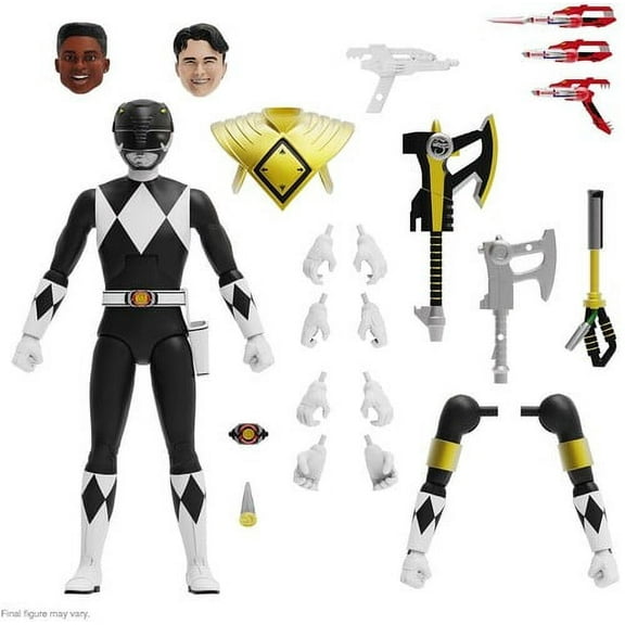 Super7 - Mighty Morphin Power Rangers ULTIMATES! Wave 3 - Black Ranger, Super7, Gifts