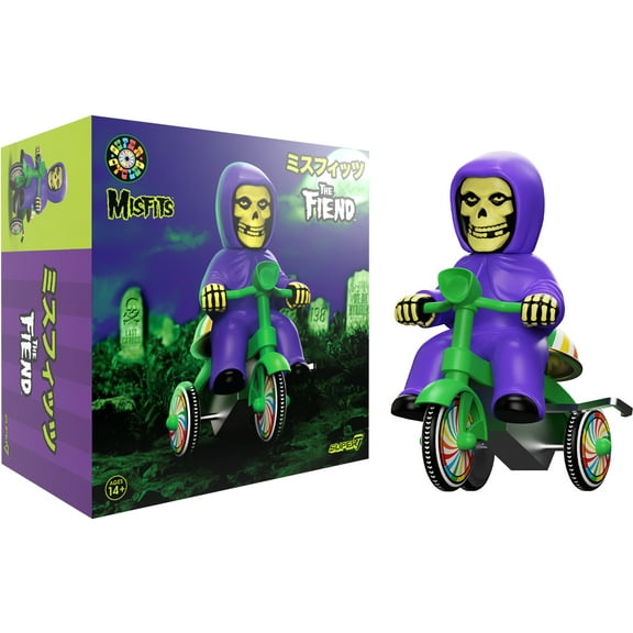 Super7 - Misfits - Super Cycles - Fiend (Purple w/Green Trike)