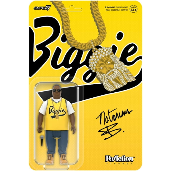 Super7 - Notorious B.I.G. - ReAction Figures Wv4 - Notorious B.I.G. (Yellow Jersey)