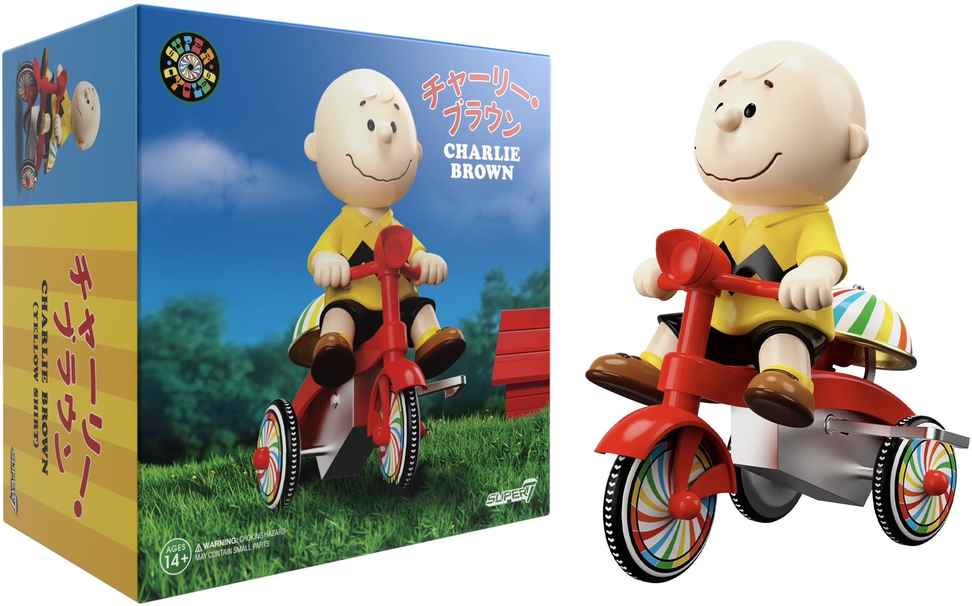 Super7 - Peanuts - Super Cycles - Charlie Brown (Yellow Shirt with
