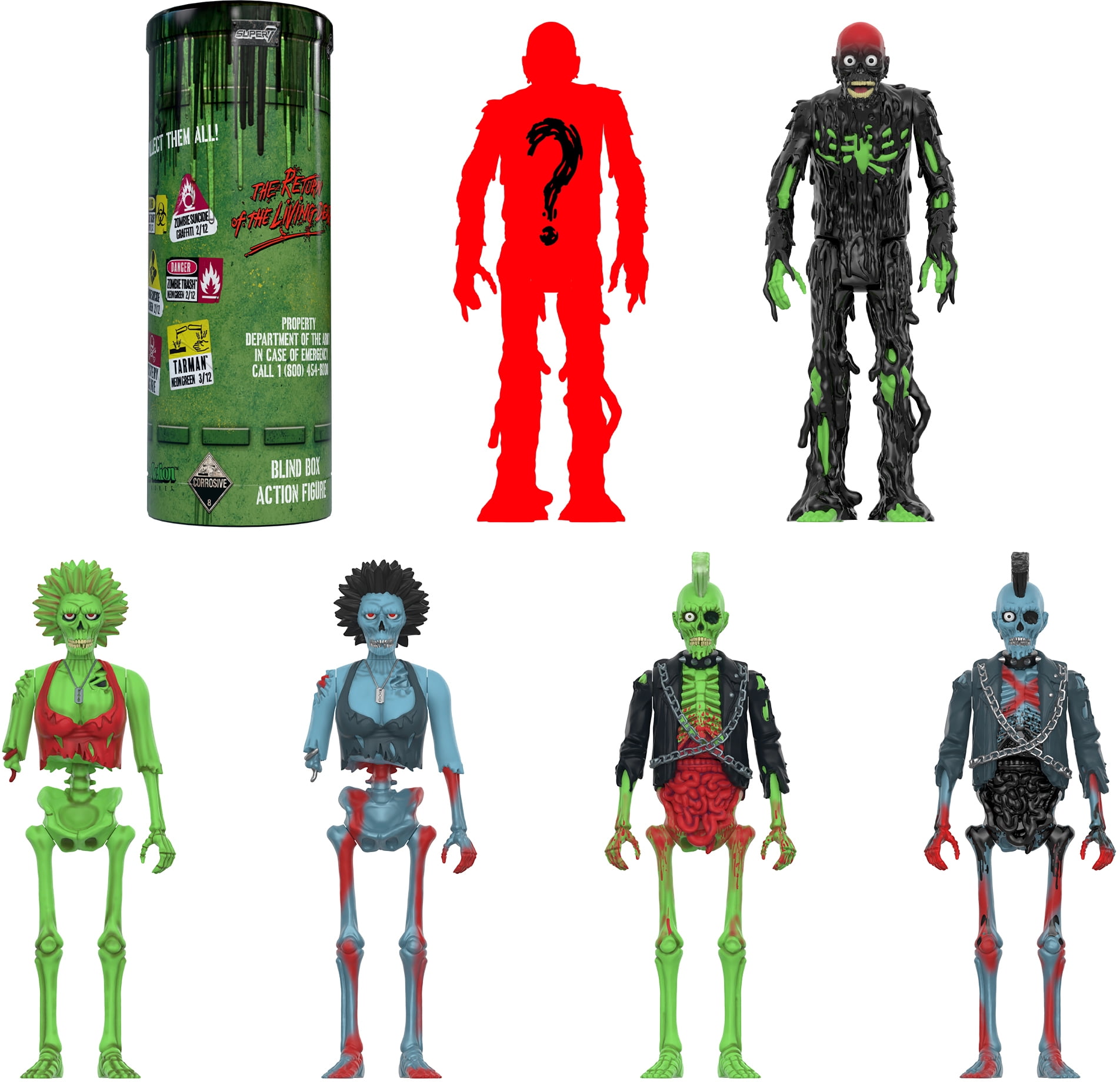 Super7 - Return of the Living Dead - Reaction Blind Box Wv1 - 12pc Flat