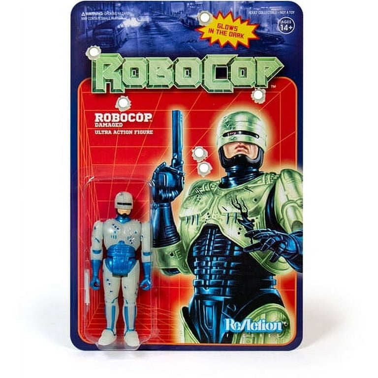 Super7 Robocop ReAction Robocop Battle Damaged Glow in the Dark
