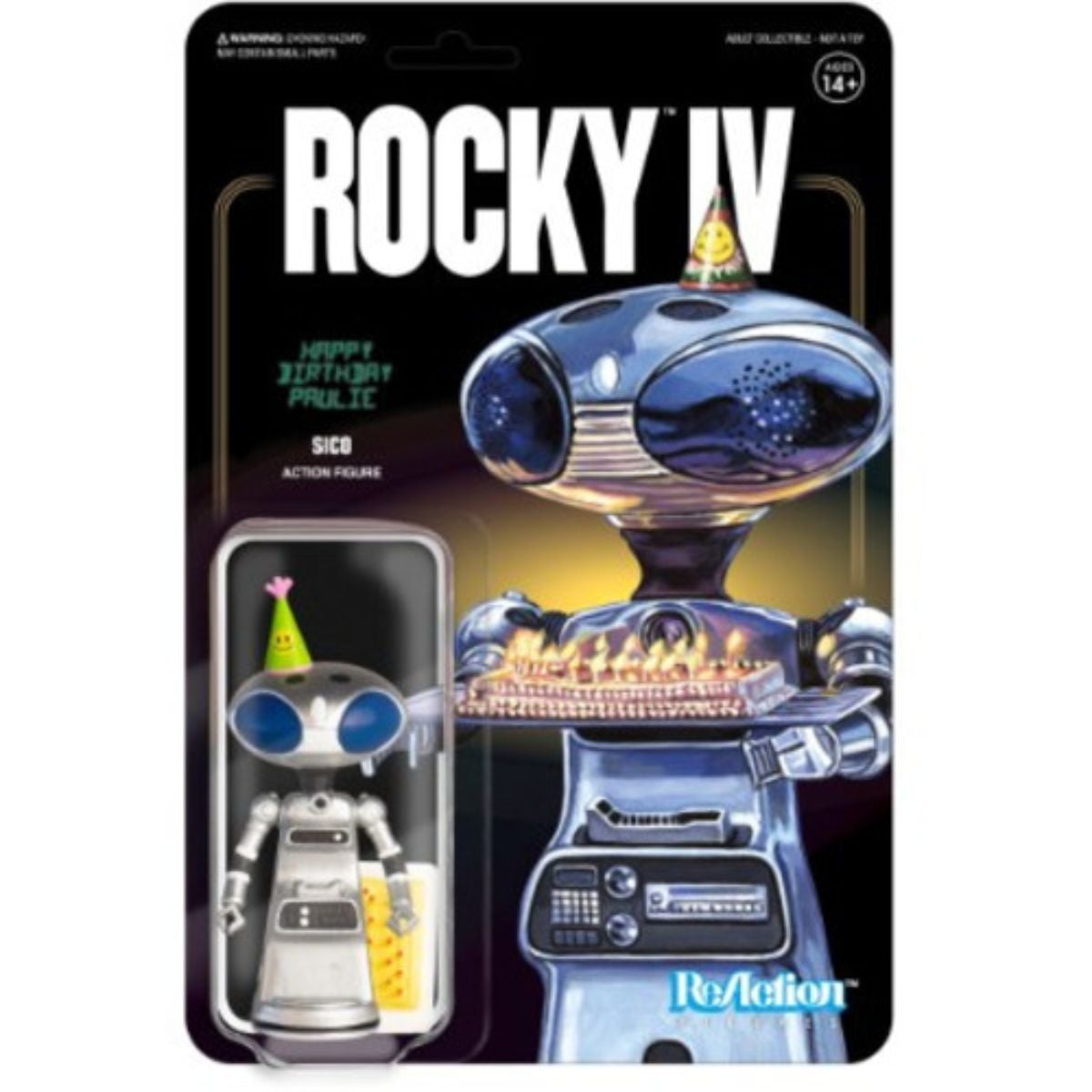 Super7 Rocky 4 Reaction Figures - Paulies Robot Action Figure