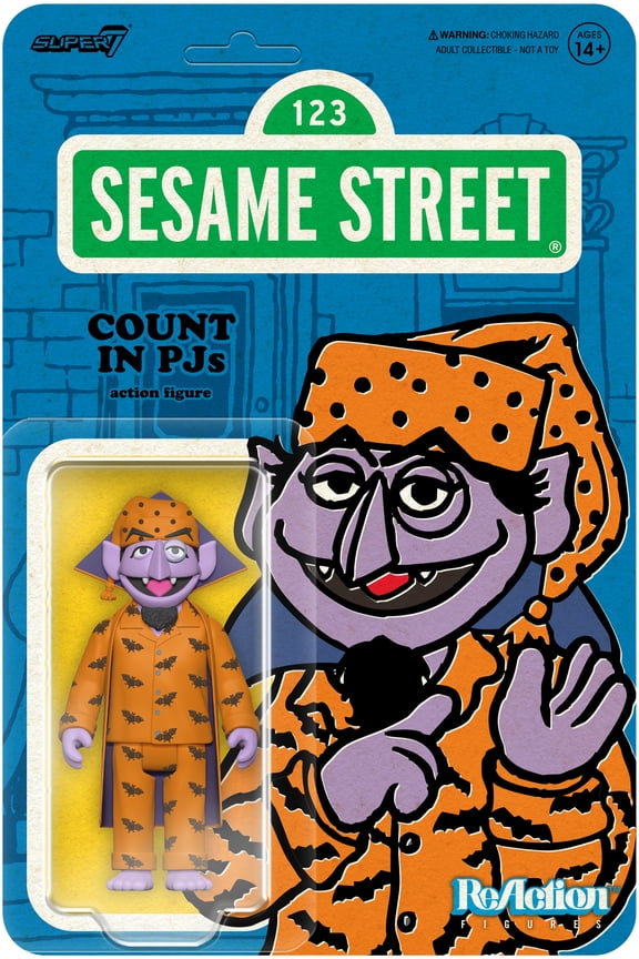 - Sesame Street - ReAction Figures Wv6 - Count Von Count (PJs)