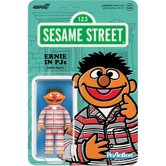 Super7 - Sesame Street - ReAction Figures Wv6 - Ernie (PJs)