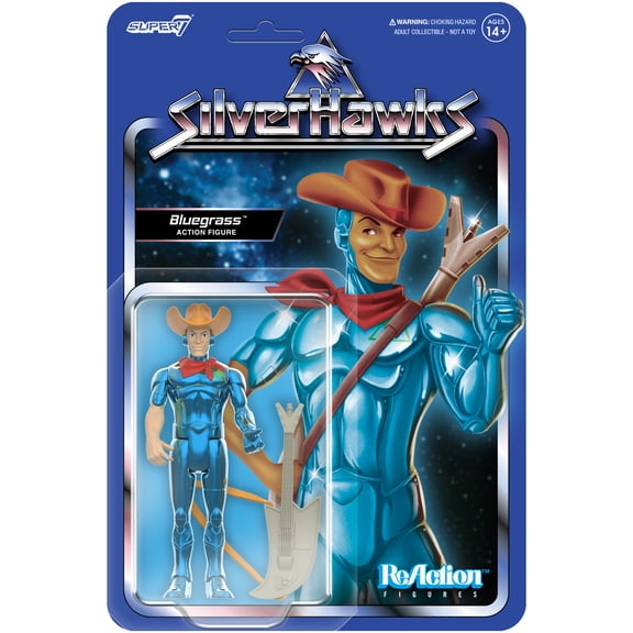 Super7 - Silverhawks - ReAction Figures Wv1 - Bluegrass (Toy Version)
