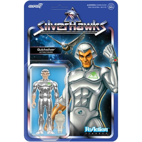 Super7 - Silverhawks - ReAction Figures Wv1 - Quicksilver (Toy Version)