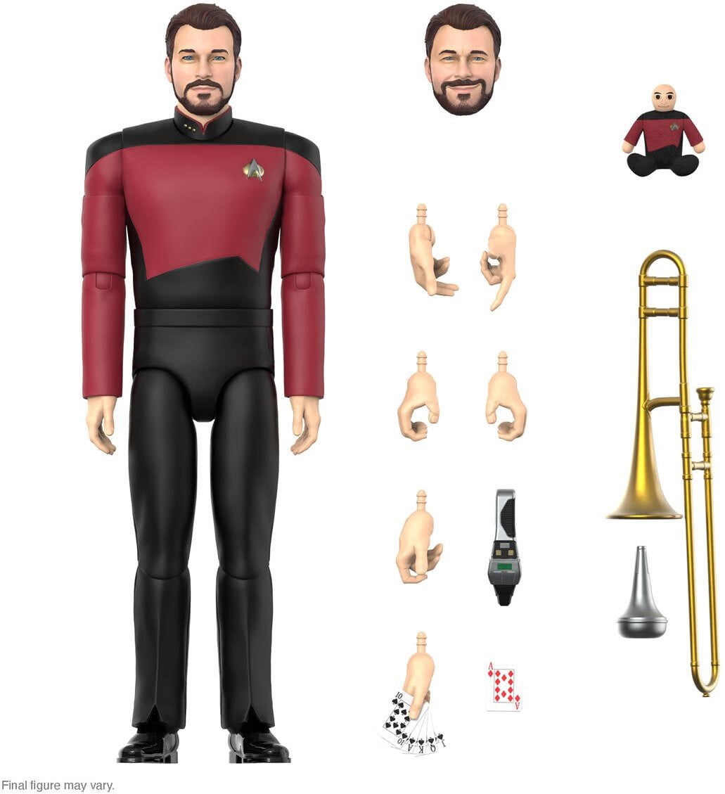 Figura Data Star Trek Next Generation Super7 Reaction 10cm | Meses sin interés
