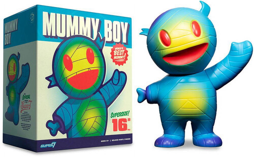 Figurine Super7 Mummy Boy (Blue/Yellow) – Supersize Vinyl – Neuve