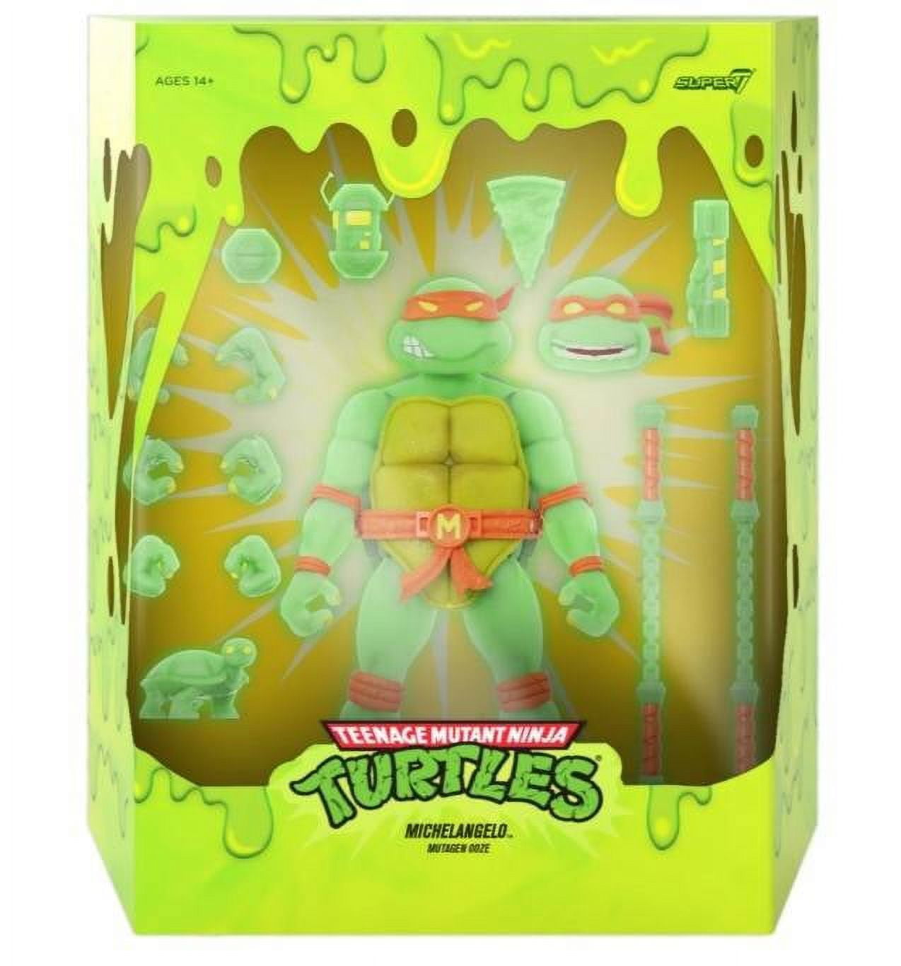 Super7 TMNT Ultimates! Mutagen Ooze Glow - Collectors Ninja Turtle