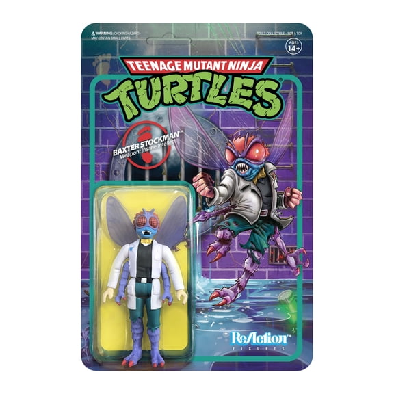 Super7 Teenage Mutant Ninja Turtles Baxter Stockman ReAction Figure 3.75"