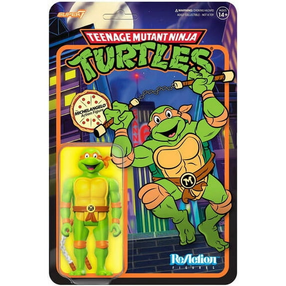 Super7 - Teenage Mutant Ninja Turtles - ReAction Wv 7 - Michelangelo (Cartoon), Super7, Gifts
