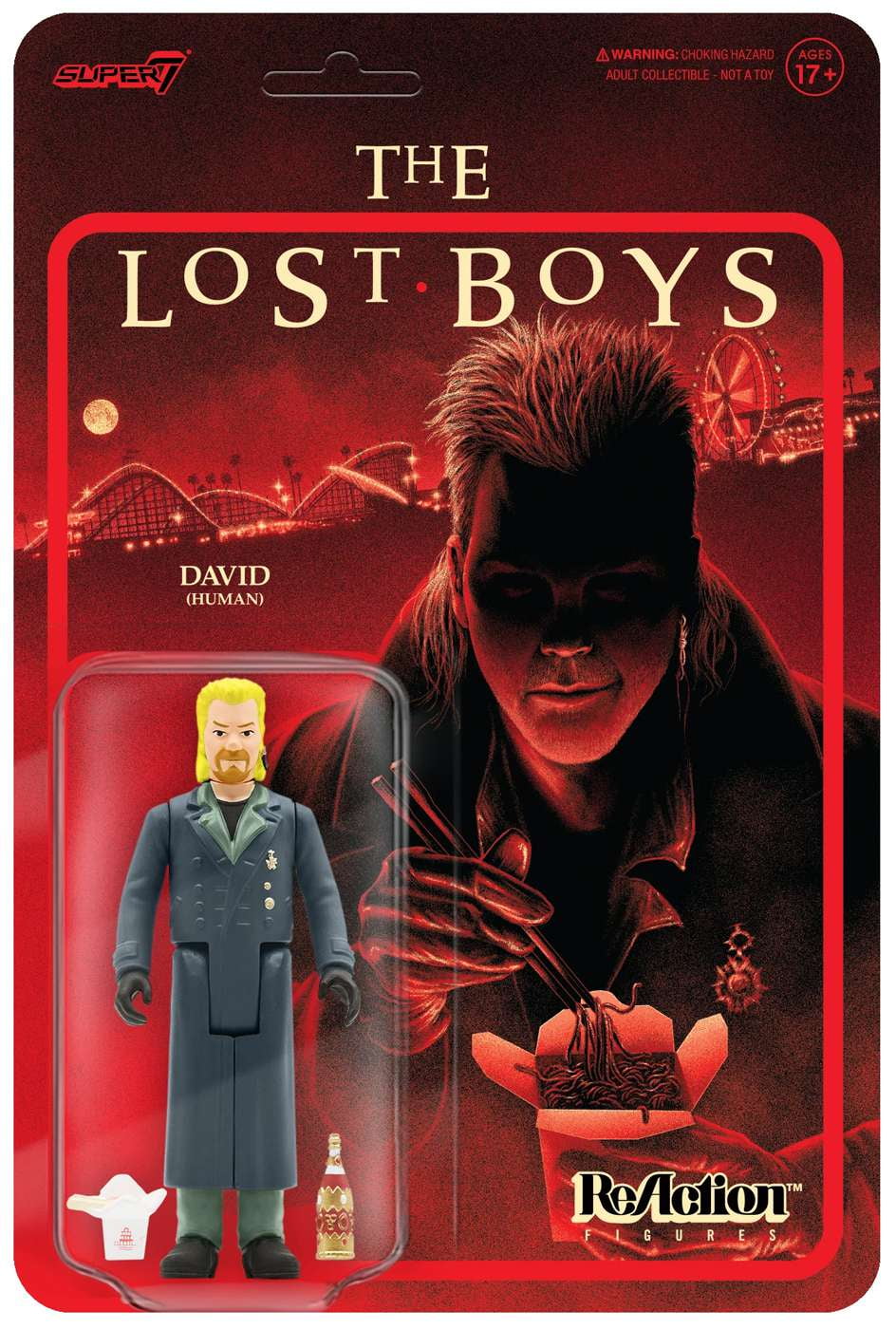 Super7 The Lost Boys David (Human) Reaction Figure 3.75 inch
