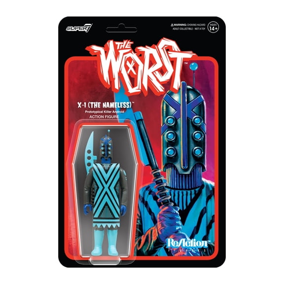 Super7 The Worst X-1 (Infared) - 3.75" The Worst Action Figure with Accessory Collectibles and Retro Toys Infrared
