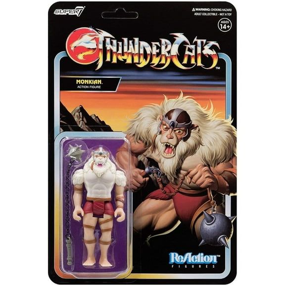 Super7 Thundercats Monkian ReAction Figure with Flail Weapon Accessory Retro
