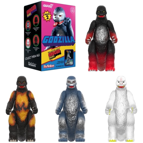 Super7 - Toho - Reaction Blind Box Wv4 - Shogun V2 12pc Flat