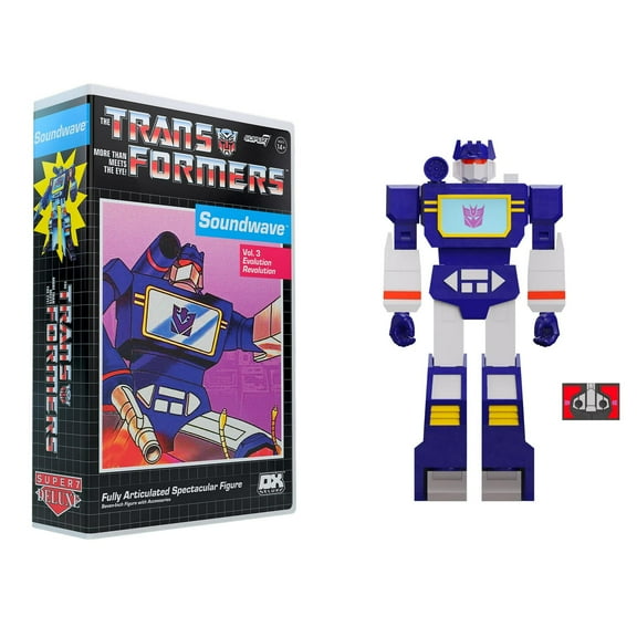 Super7 Transformers Deluxe Wave 01 (VHS) - Soundwave (VHS) Action Figure - Exclusive Deluxe - Soundwave (VHS)