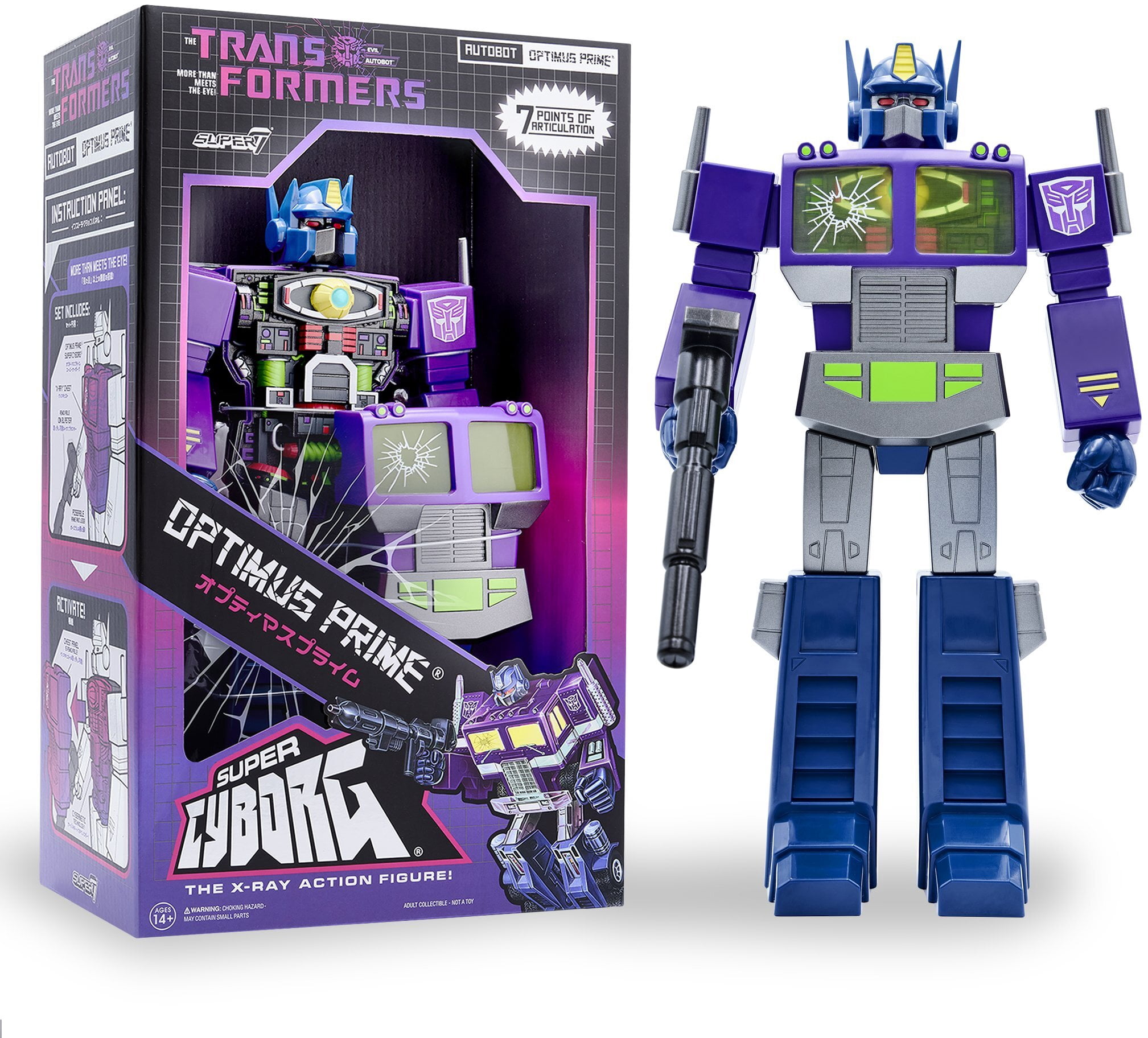 Super7 - Transformers Super Cyborg - Optimus Prime (Shattered Glass ...
