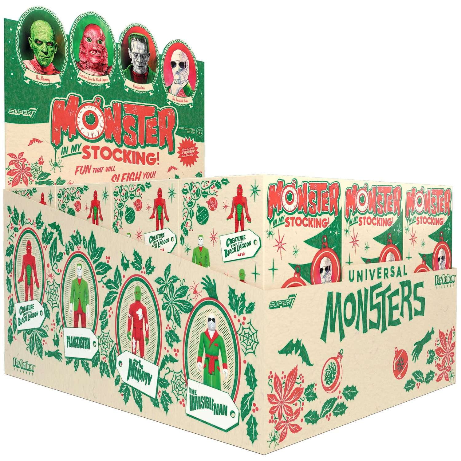 Super7 Universal Monsters Blind Box Wv1 Monster In My Stocking Super7 Universal Monsters Blind Box Wave 01 Monster In My Stocking Set Of 12 Blind Box Flat Action Figures 3 75 In Figure 3894d021 63f1 40cc A751 