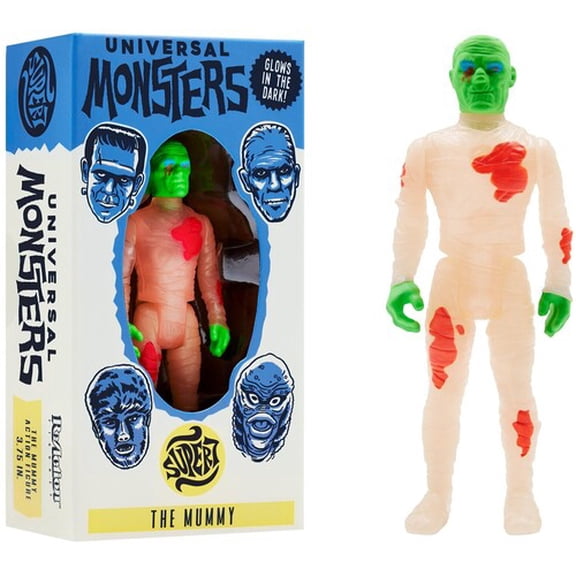 Super7 - Universal Monsters ReAction Figure - The Mummy (Glow-In-The-Dark Costume Colors), Super7, Gifts