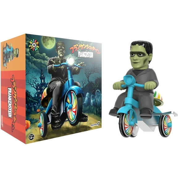 Super7 - Universal Monsters - Super Cycles - Frankenstein (Black with Blue Trike)