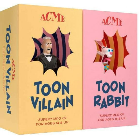 Super7 Who Framed Roger Rabbit Reaction 2-Pack - Roger Rabbit and Judge Doom [SDCC 2023] Reaction Figure