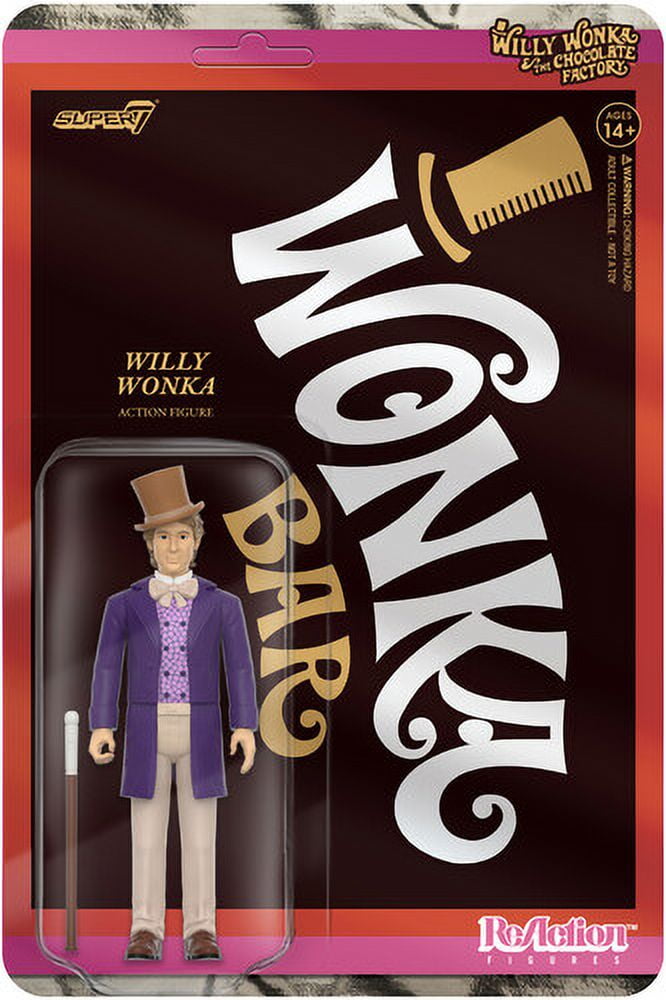 Willy Wonka 3.75" Purple Suit Action Figure with Cane