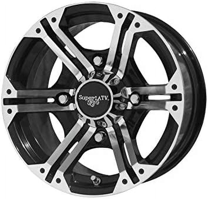 SuperATV 14x7 Inch Bandit Wheel For Polaris ATV/UTV4/156 Bolt Pattern (for 3/8'' and 12 mm