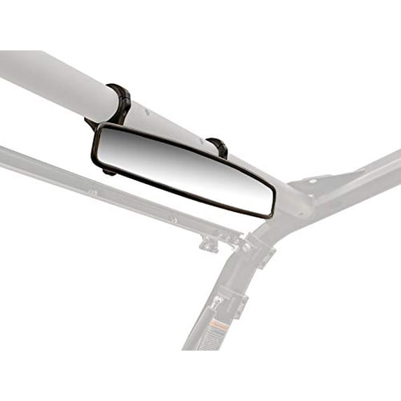 SuperATV 17" Curved Rear View Mirror for 2018+ Can|Am Maverick Trail / 2019+ Sport (see fitment)|Mounts to 1.875" Diameter Cage|17" x 3" Convex Mirror|Ultra Wide Viewing Angle|RVM-015#CAM