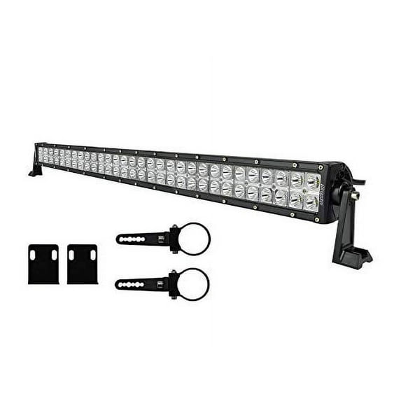 SuperATV 30" Straight LED Combination Spot/Flood Light Bar for Polaris RZR 800/900 / 1000 / XP Turbo | Includes Rocker Switch and Wiring Harness | 1.75" Cage Bracket Kit (Universal)|LB3-30-ACC-7