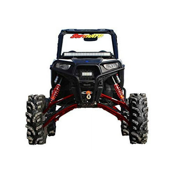 SuperATV 7|10" Lift Kit for 2021+ Polaris RZR Trail S 900 Sport|Red|Requires SuperATV or OEM RZR Shocks|75% Thicker A Arms than OEM|Rhino 2.0 Axles Included|LK-P-RZR900-HC-SBJ-7-10-R2-03#RZRS