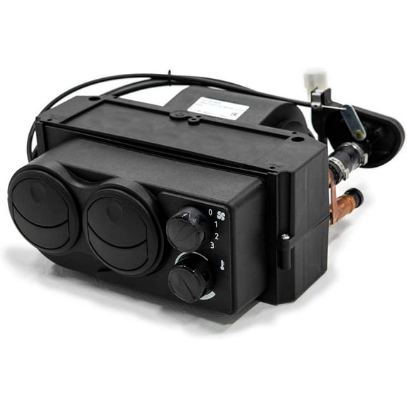 SuperATV Cab Heater for 2014|2018 Polaris RZR XP 1000 / XP 4 1000|Built|in Shutoff Valve|3.4 Amps at 13.7 Volts|RZR Heater Includes Defrost Hoses and Vents|360 Degree Adjustable Vents|HTR-P-RZR1K