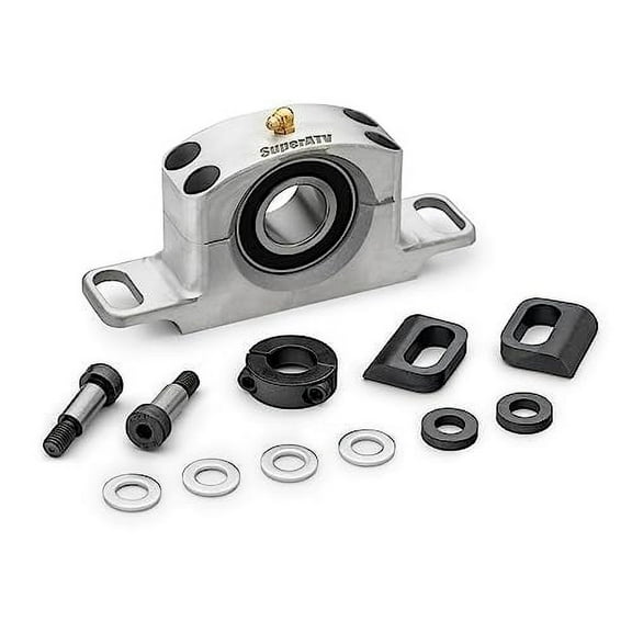 SuperATV Can-Am Maverick X3 / MAX Heavy Duty Cast Aluminum Carrier Bearing (2016+) - Self Aligning and Greaseable!