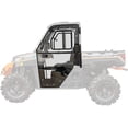 thumbnail image 1 of SuperATV Convertible Cab Enclosure Doors for Polaris Ranger XP 1000 2018+ - 1/4" Thick Lightly Tinted Scratch Resistant Polycarbonate - 250 Times Stronger Than Glass - Removable Top Half - USA Made, 1 of 9