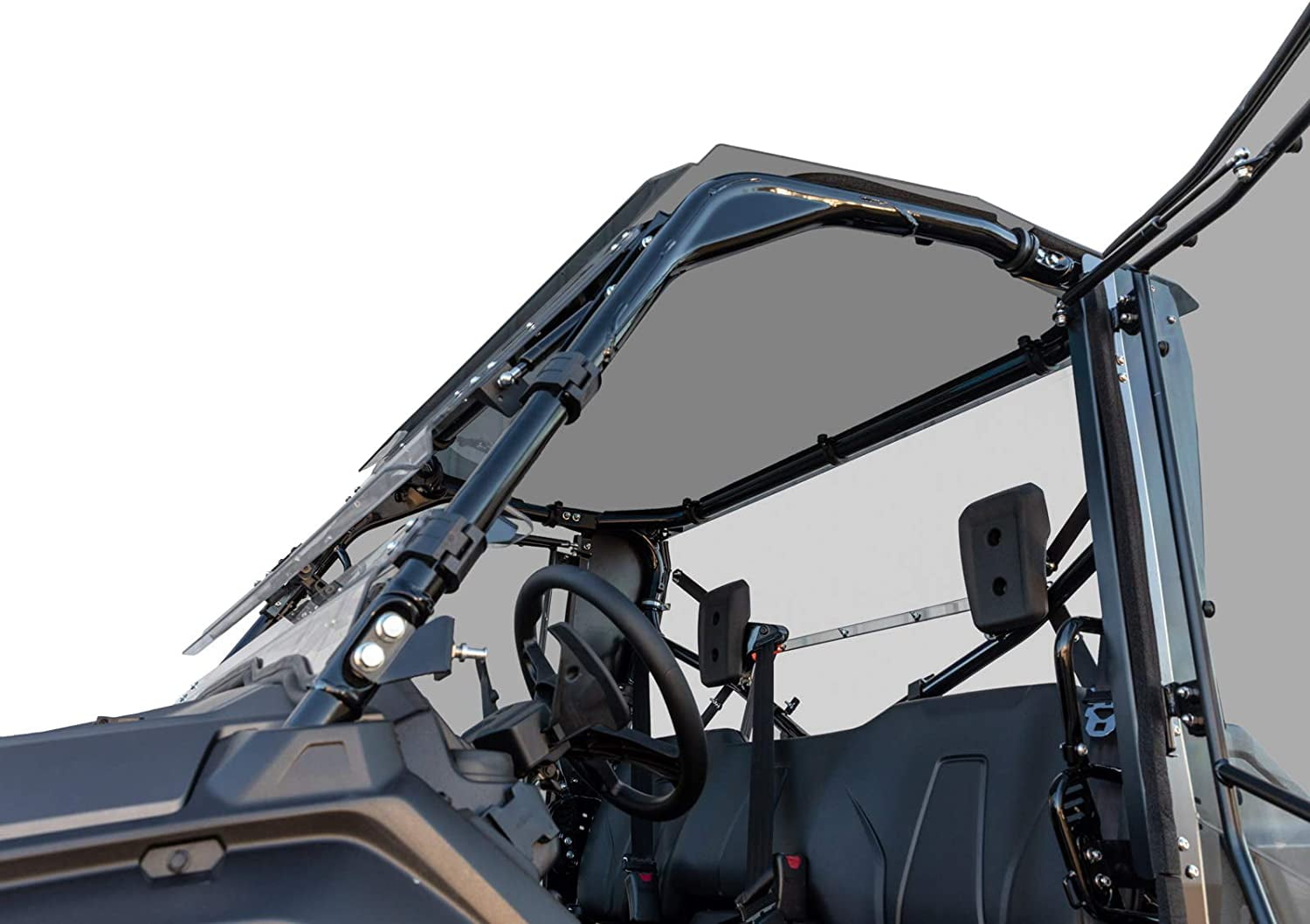 SuperATV 1/4" Thick Polycarbonate Full Windshield For 2016+ Honda Pioneer 1000 / 1000-5 – Clear, USA Made