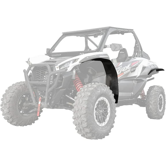 SuperATV Fender Flares/Mud Guards/Mud Flares For 2020+ Kawasaki Teryx KRX 1000 | Extreme Durability | Protect Against Rocks, Dirt, SAnd & Mud | USA Made