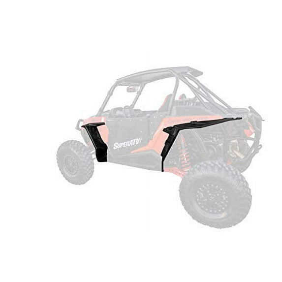 SuperATV Full Set HD Fender Flares Mud Guards for 2016+ Polaris RZR XP Turbo/4 Turbo /2018+ Turbo S/2019+ 4 Turbo S|Extreme Durability|FF-P-RZR1K-001#TS